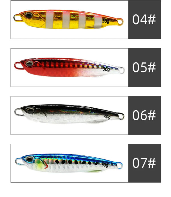 2021 Japen Metal Cast Jig Spoon 10/15/20/30/40/50g Shore Casting Jigging Fish Sea Bass Fishing Lure Artificial Bait Tackle - Image 16