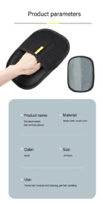 Pet Hair Removal Tool Reusable Static Removal Gloves, Double-Sided Grooming Gloves for Pets, Removes Pet Fur Hair for Carpets - Image 13
