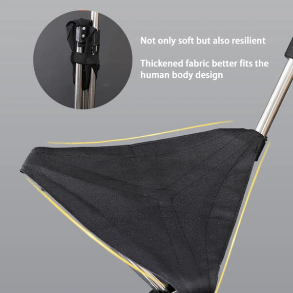 Lightweight Cane With Seats Height Adjustables 3 Legged Lightweight Folding Cane Versatile Stable Walking Stick For Elderly - Image 4