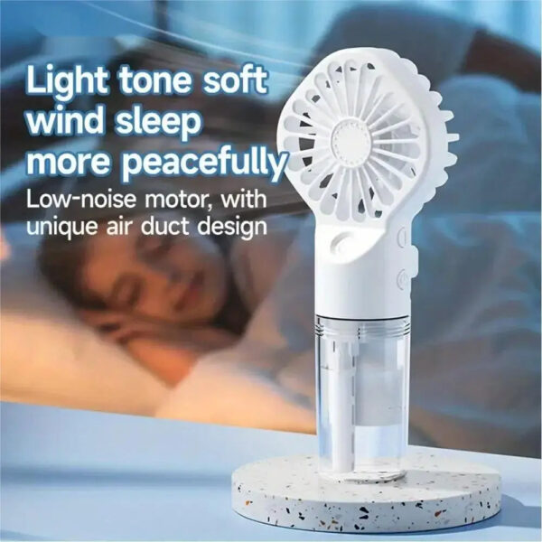 1pc Portable Handheld Spray Fan Water Spray Mist Fan Student Dormitory Mini Fan Summer Supplies Cooling Tools Outdoor Small Fan - Image 12