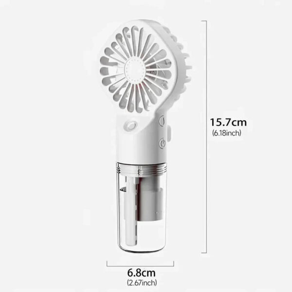 1pc Portable Handheld Spray Fan Water Spray Mist Fan Student Dormitory Mini Fan Summer Supplies Cooling Tools Outdoor Small Fan - Image 8
