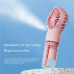 1pc Portable Handheld Spray Fan Water Spray Mist Fan Student Dormitory Mini Fan Summer Supplies Cooling Tools Outdoor Small Fan - Image 10