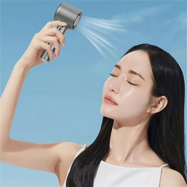 Portable Hand Fan 120 Wind Speeds Mini Bladeless Handheld Fan USB Rechargeable Personal Highspeed Fans Electric Eyelash Fan - Image 7