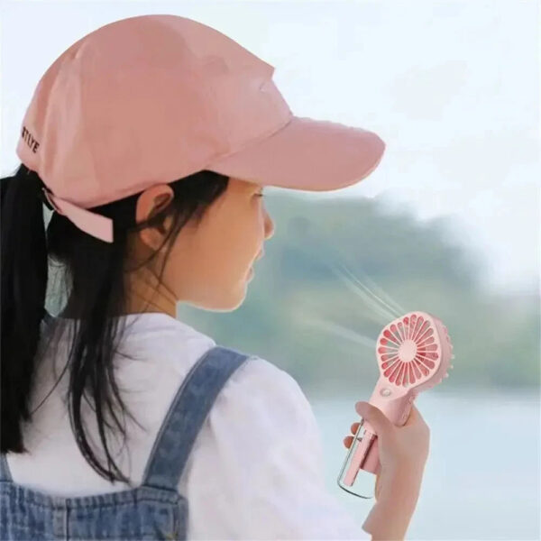 1pc Portable Handheld Spray Fan Water Spray Mist Fan Student Dormitory Mini Fan Summer Supplies Cooling Tools Outdoor Small Fan - Image 6