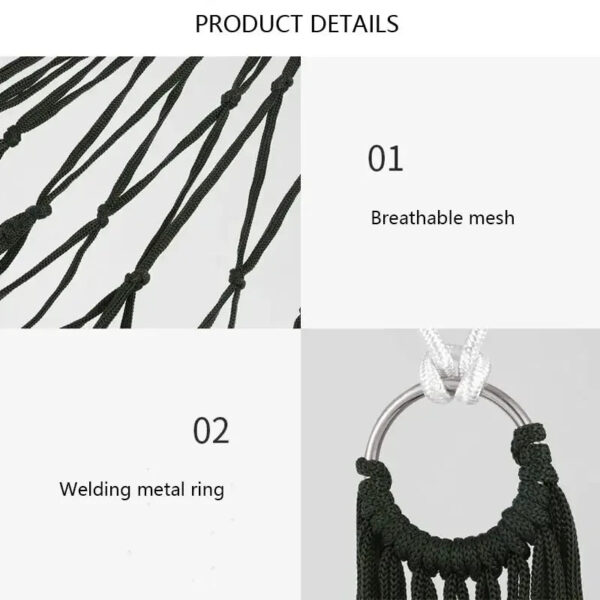 Portable Thickened Nylon Rope Hammock - Image 4