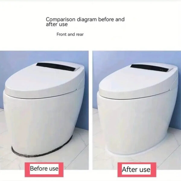 1 Roll of Waterproof White PVC Self-Adhesive Tape - Perfect for Bathroom, Sink & Kitchen - Super Strong Stickiness! - Image 4