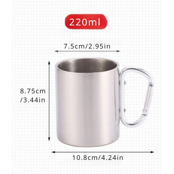 Portable Stainless Steel Camping Cup - Image 6