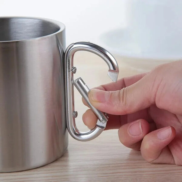 Portable Stainless Steel Camping Cup - Image 1