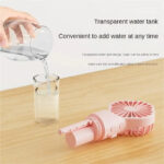 1pc Portable Handheld Spray Fan Water Spray Mist Fan Student Dormitory Mini Fan Summer Supplies Cooling Tools Outdoor Small Fan - Image 11