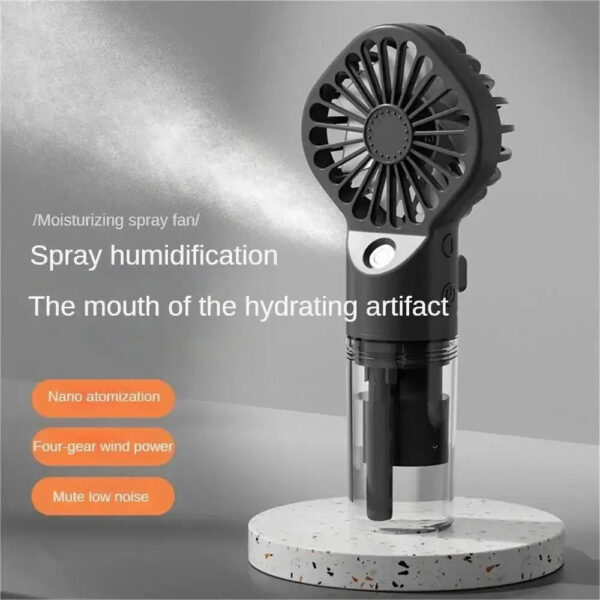 1pc Portable Handheld Spray Fan Water Spray Mist Fan Student Dormitory Mini Fan Summer Supplies Cooling Tools Outdoor Small Fan - Image 14