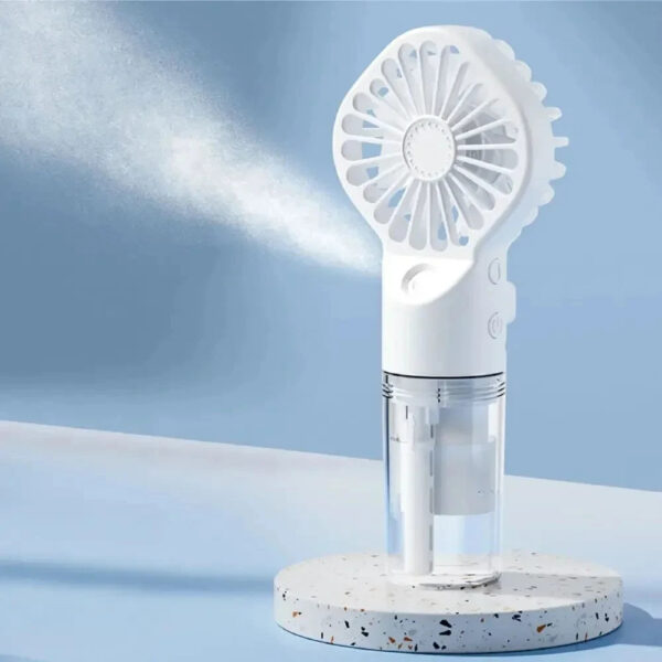 1pc Portable Handheld Spray Fan Water Spray Mist Fan Student Dormitory Mini Fan Summer Supplies Cooling Tools Outdoor Small Fan - Image 3