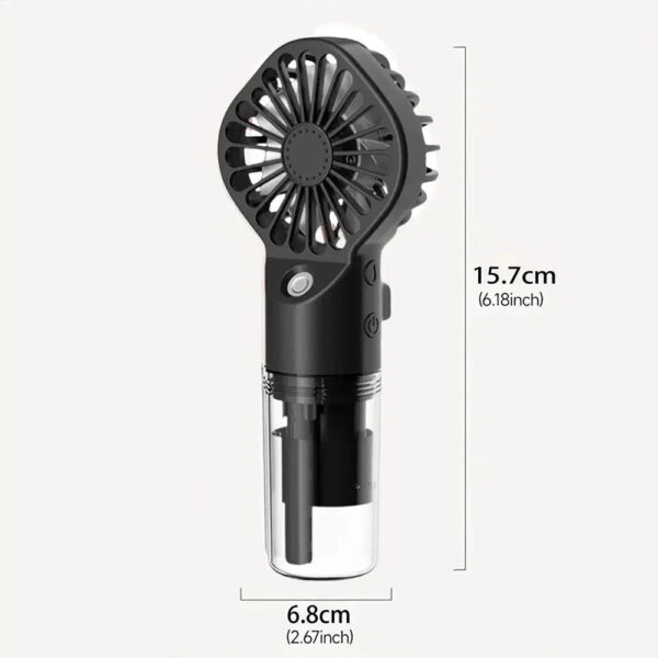 1pc Portable Handheld Spray Fan Water Spray Mist Fan Student Dormitory Mini Fan Summer Supplies Cooling Tools Outdoor Small Fan - Image 7