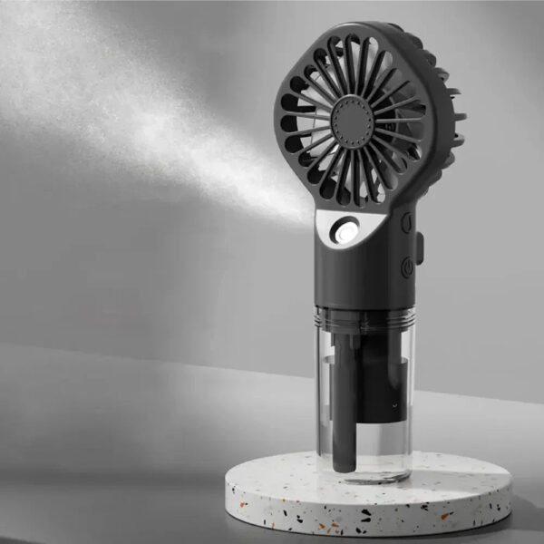 1pc Portable Handheld Spray Fan Water Spray Mist Fan Student Dormitory Mini Fan Summer Supplies Cooling Tools Outdoor Small Fan - Image 2