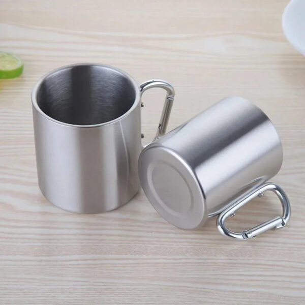 Portable Stainless Steel Camping Cup - Image 2