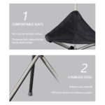 Lightweight Cane With Seats Height Adjustables 3 Legged Lightweight Folding Cane Versatile Stable Walking Stick For Elderly - Image 5