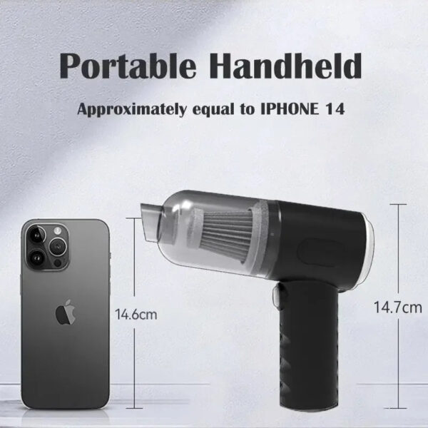 9000Pa Wireless Car Vacuum Cleaner USB Charging 1200mAh Portable Cleaning Appliance Mini Wet and Dry Vacuum Cleaner Household - Image 3