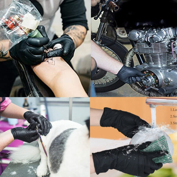 20/40/60PCS Disposable Black Nitrile Gloves for Kitchen Cooking S/M/L/XL Household Black Gloves Waterproof Cleaning Gloves - Image 10