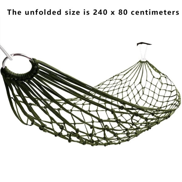 Portable Thickened Nylon Rope Hammock - Image 7