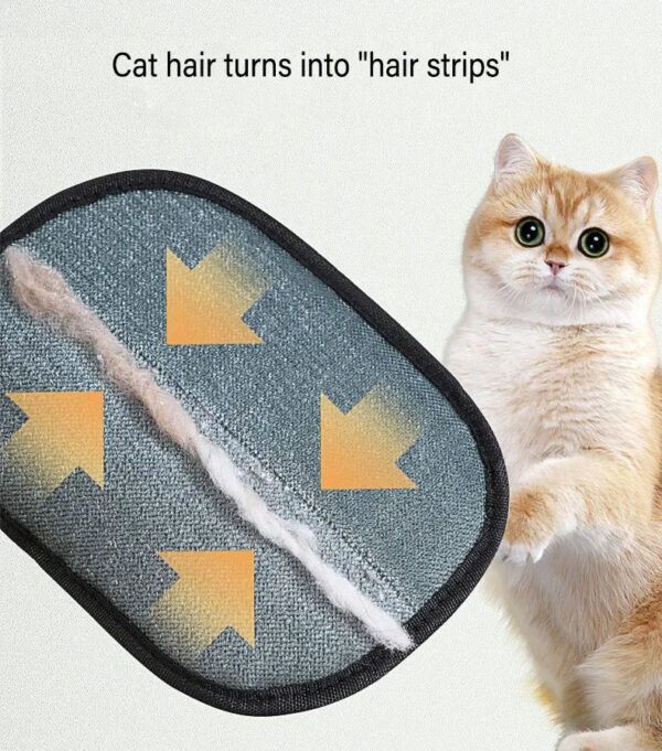 Pet Hair Removal Tool Reusable Static Removal Gloves, Double-Sided Grooming Gloves for Pets, Removes Pet Fur Hair for Carpets - Image 10