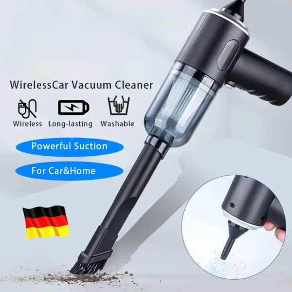 9000Pa Wireless Car Vacuum Cleaner USB Charging 1200mAh Portable Cleaning Appliance Mini Wet and Dry Vacuum Cleaner Household - Image 1