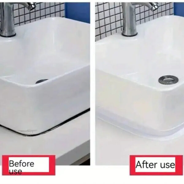 1 Roll of Waterproof White PVC Self-Adhesive Tape - Perfect for Bathroom, Sink & Kitchen - Super Strong Stickiness! - Image 15