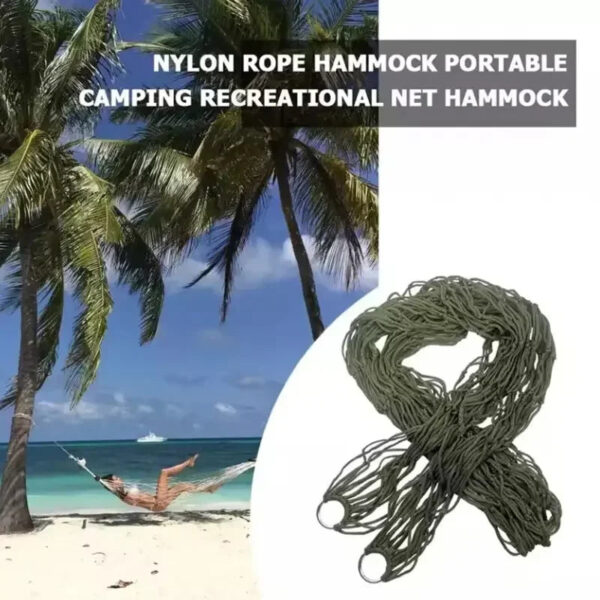 Portable Thickened Nylon Rope Hammock - Image 5