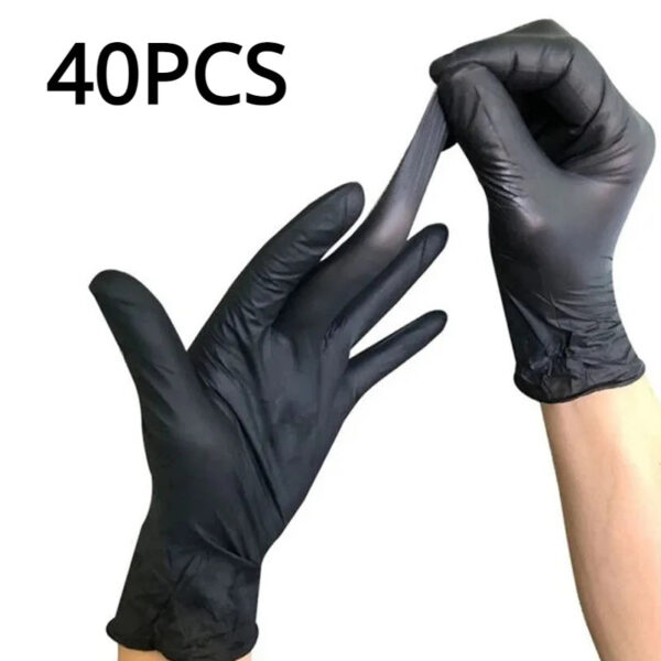 20/40/60PCS Disposable Black Nitrile Gloves for Kitchen Cooking S/M/L/XL Household Black Gloves Waterproof Cleaning Gloves - Image 15