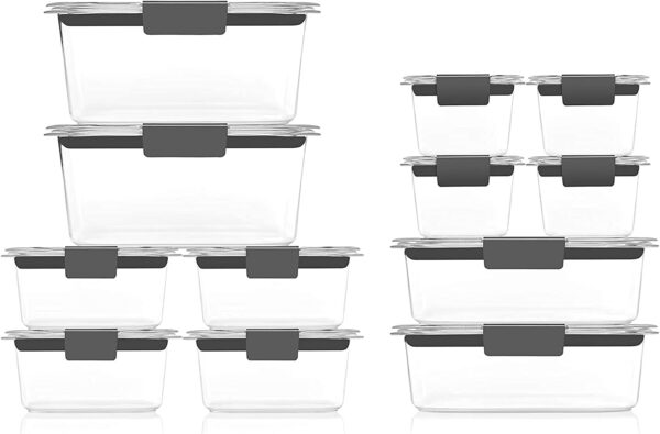Rubbermaid Brilliance Food Storage Container, Large, 9.6 Cup, Clear 2024351 (Pack of 2) - Image 78