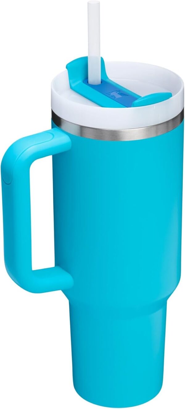 STANLEY Quencher H2.0 Tumbler with Handle and Straw 40 oz | Flowstate 3-Position Lid | Cup Holder Compatible for Travel | Insulated Stainless Steel Cup | BPA-Free | Cornflower Gloss - Image 40