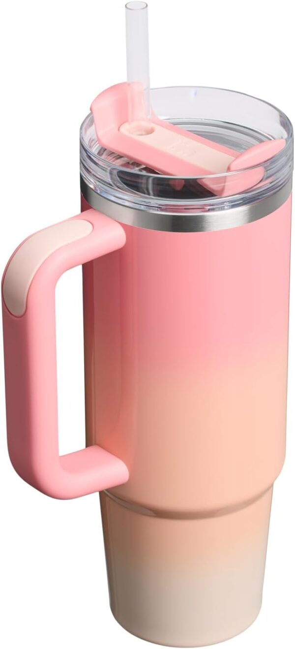 STANLEY Quencher H2.0 Tumbler with Handle and Straw 40 oz | Flowstate 3-Position Lid | Cup Holder Compatible for Travel | Insulated Stainless Steel Cup | BPA-Free | Cornflower Gloss - Image 500