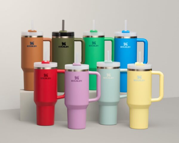 STANLEY Quencher H2.0 Tumbler with Handle and Straw 40 oz | Flowstate 3-Position Lid | Cup Holder Compatible for Travel | Insulated Stainless Steel Cup | BPA-Free | Cornflower Gloss - Image 374