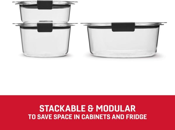 Rubbermaid Brilliance Food Storage Container, Large, 9.6 Cup, Clear 2024351 (Pack of 2) - Image 9