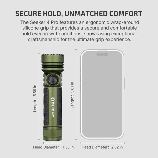 OLIGHT Seeker 4 Pro Rechargeable Flashlights, High Powerful Bright Light 4600 Lumens with USB C, Waterproof IPX8 for Emergencies, Camping, Searching (Cyber Violet Cool White) - Image 62