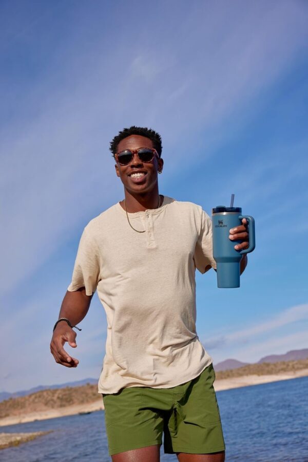 STANLEY Quencher H2.0 Tumbler with Handle and Straw 40 oz | Flowstate 3-Position Lid | Cup Holder Compatible for Travel | Insulated Stainless Steel Cup | BPA-Free | Cornflower Gloss - Image 391