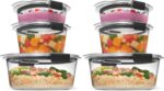 Rubbermaid Brilliance Food Storage Container, Large, 9.6 Cup, Clear 2024351 (Pack of 2) - Image 44