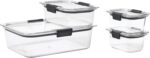 Rubbermaid Brilliance Food Storage Container, Large, 9.6 Cup, Clear 2024351 (Pack of 2) - Image 3
