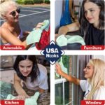 USANOOKS Microfiber Cleaning Cloth Grey - 12 Pcs (12.5"x12.5") - High Performance - 1200 Washes, Ultra Absorbent Microfiber Towel Weave Grime & Liquid for Streak-Free Mirror Shine - Car Washing Cloth - Image 45