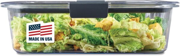 Rubbermaid Brilliance Food Storage Container, Large, 9.6 Cup, Clear 2024351 (Pack of 2) - Image 52