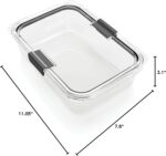 Rubbermaid Brilliance Food Storage Container, Large, 9.6 Cup, Clear 2024351 (Pack of 2) - Image 53
