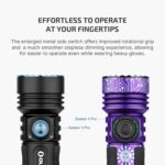 OLIGHT Seeker 4 Pro Rechargeable Flashlights, High Powerful Bright Light 4600 Lumens with USB C, Waterproof IPX8 for Emergencies, Camping, Searching (Cyber Violet Cool White) - Image 49