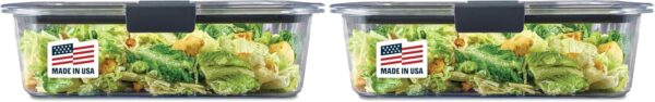 Rubbermaid Brilliance Food Storage Container, Large, 9.6 Cup, Clear 2024351 (Pack of 2) - Image 12