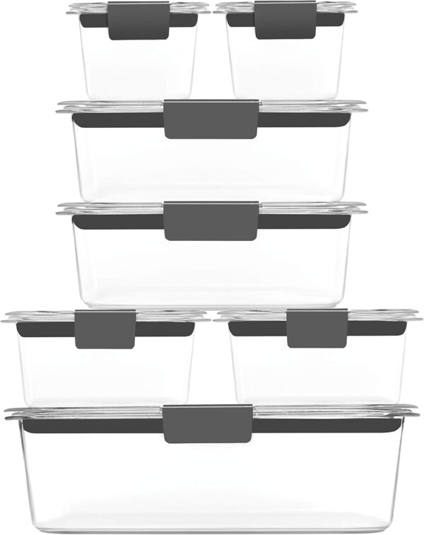 Rubbermaid Brilliance Food Storage Container, Large, 9.6 Cup, Clear 2024351 (Pack of 2) - Image 62