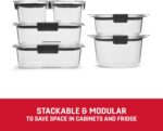 Rubbermaid Brilliance Food Storage Container, Large, 9.6 Cup, Clear 2024351 (Pack of 2) - Image 42