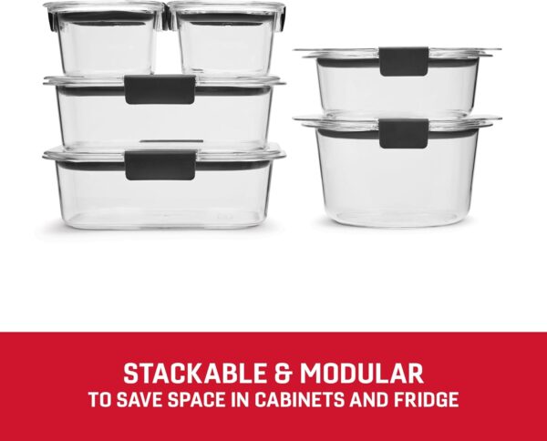 Rubbermaid Brilliance Food Storage Container, Large, 9.6 Cup, Clear 2024351 (Pack of 2) - Image 42