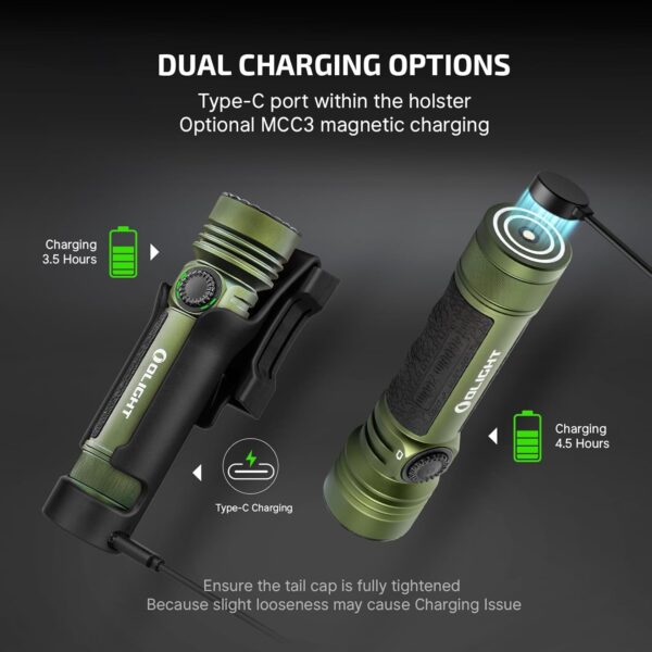 OLIGHT Seeker 4 Pro Rechargeable Flashlights, High Powerful Bright Light 4600 Lumens with USB C, Waterproof IPX8 for Emergencies, Camping, Searching (Cyber Violet Cool White) - Image 61