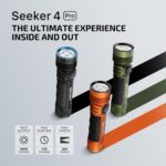OLIGHT Seeker 4 Pro Rechargeable Flashlights, High Powerful Bright Light 4600 Lumens with USB C, Waterproof IPX8 for Emergencies, Camping, Searching (Cyber Violet Cool White) - Image 19