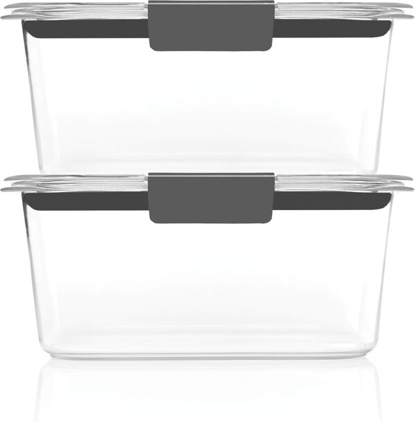 Rubbermaid Brilliance Food Storage Container, Large, 9.6 Cup, Clear 2024351 (Pack of 2) - Image 37