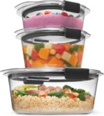 Rubbermaid Brilliance Food Storage Container, Large, 9.6 Cup, Clear 2024351 (Pack of 2) - Image 6