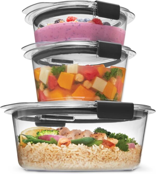 Rubbermaid Brilliance Food Storage Container, Large, 9.6 Cup, Clear 2024351 (Pack of 2) - Image 6