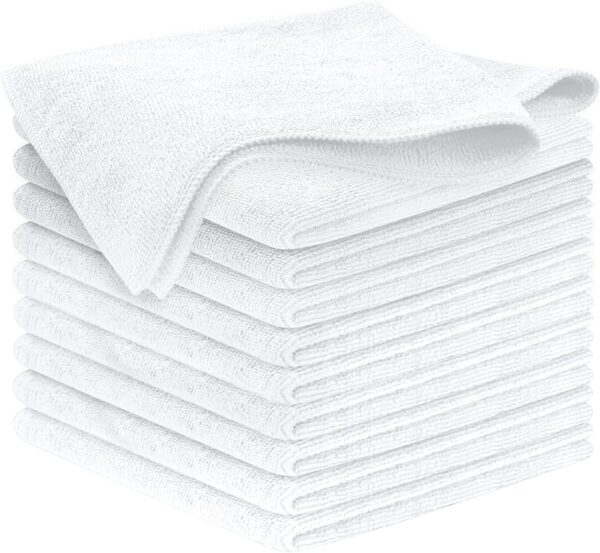 USANOOKS Microfiber Cleaning Cloth Grey - 12 Pcs (12.5"x12.5") - High Performance - 1200 Washes, Ultra Absorbent Microfiber Towel Weave Grime & Liquid for Streak-Free Mirror Shine - Car Washing Cloth - Image 49